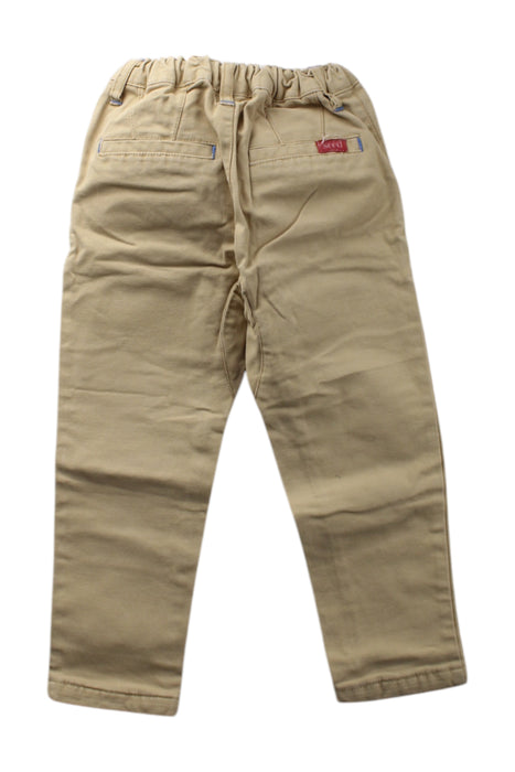 A Beige Casual Pants from Seed in size 3T for neutral. (Back View)