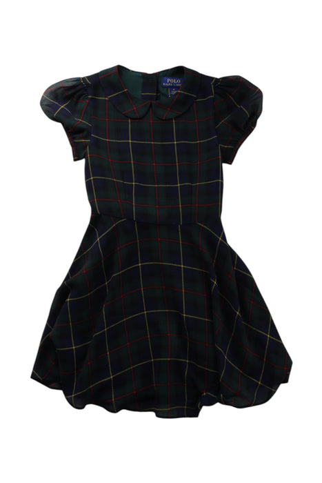 A Multicolour Short Sleeve Dresses from Polo Ralph Lauren in size 4T for girl. (Front View)