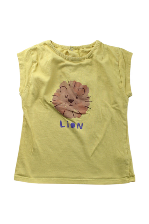 A Yellow Short Sleeve T Shirts from Minkmui in size 3T for neutral. (Front View)
