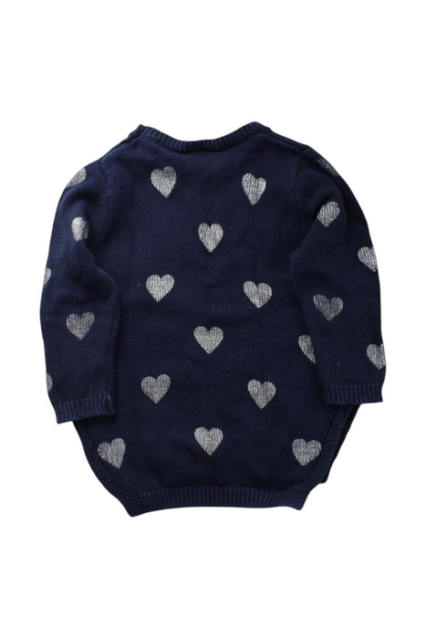 A Navy Knit Sweaters from Seed in size 2T for girl. (Back View)