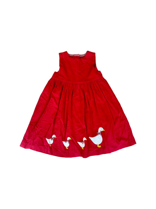 A Red Sleeveless Dresses from Confiture in size 6T for girl. (Front View)