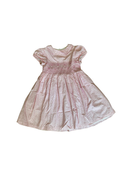 A Pink Short Sleeve Dresses from Confiture in size 5T for girl. (Front View)