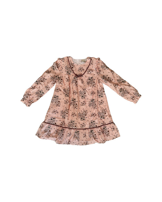 A Peach Long Sleeve Dresses from Purete du... Bebe in size 8Y for girl. (Front View)