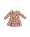 A Peach Long Sleeve Dresses from Purete du... Bebe in size 8Y for girl. (Front View)