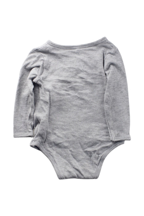 A Grey Long Sleeve Bodysuits from Vertbaudet in size 6-12M for neutral. (Back View)