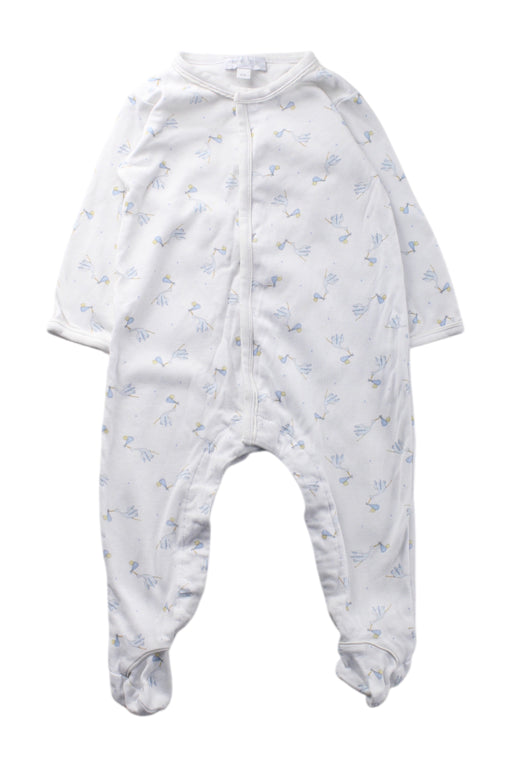 A White Onesies from Magnolia Baby in size 3-6M for neutral. (Front View)