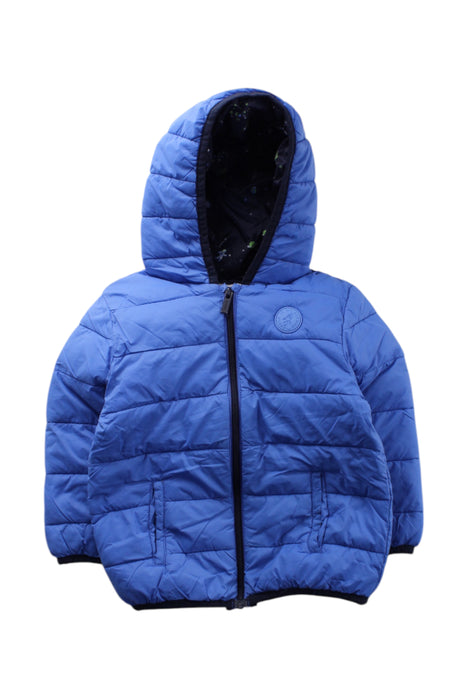 A Blue Puffer/Quilted Coats & Outerwear from Mayoral in size 2T for neutral. (Front View)