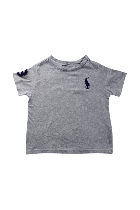 A Grey Short Sleeve T Shirts from Ralph Lauren in size 2T for neutral. (Front View)