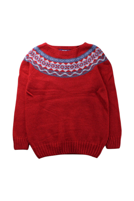 A Red Knit Sweaters from Thomas Brown in size 4T for neutral. (Front View)