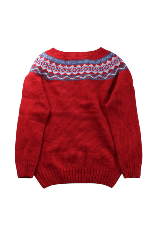 A Red Knit Sweaters from Thomas Brown in size 4T for neutral. (Back View)