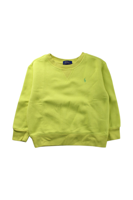 A Green Crewneck Sweatshirts from Polo Ralph Lauren in size 3T for neutral. (Front View)