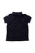A Navy Short Sleeve Polos from Mayoral in size 4T for boy. (Front View)