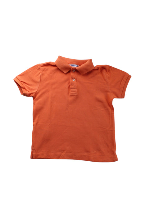 A Orange Short Sleeve Polos from Mayoral in size 3T for neutral. (Front View)