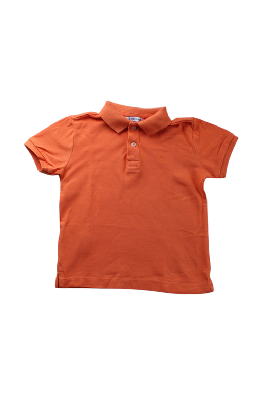 A Orange Short Sleeve Polos from Mayoral in size 3T for neutral. (Front View)
