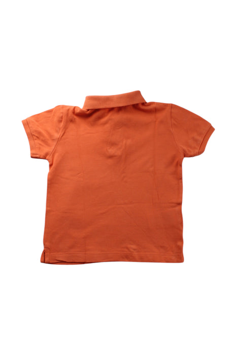 A Orange Short Sleeve Polos from Mayoral in size 3T for neutral. (Back View)