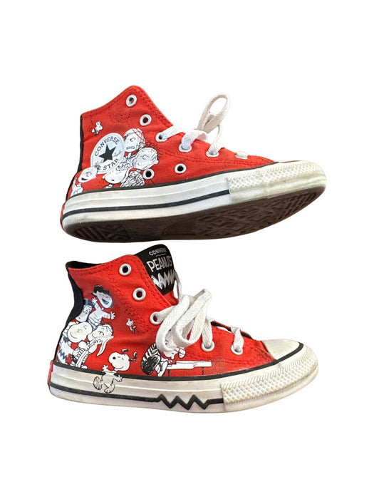 A Red Sneakers from Converse in size 6T for neutral. (Back View)