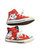 A Red Sneakers from Converse in size 6T for neutral. (Back View)