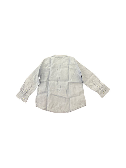 A Blue Long Sleeve Shirts from Monoprix in size 6T for neutral. (Back View)