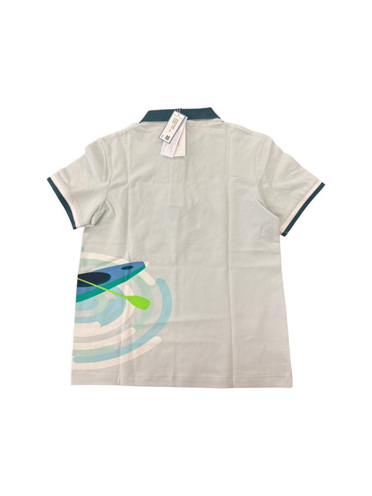 A Blue Short Sleeve Polos from Jacadi in size 10Y for boy. (Back View)