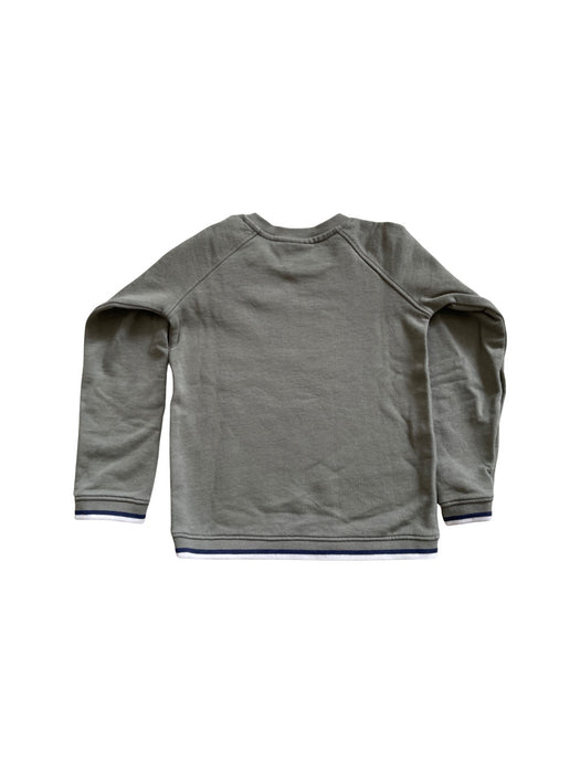 A Green Sweatshirts from The Little White Company in size 5T for boy. (Back View)