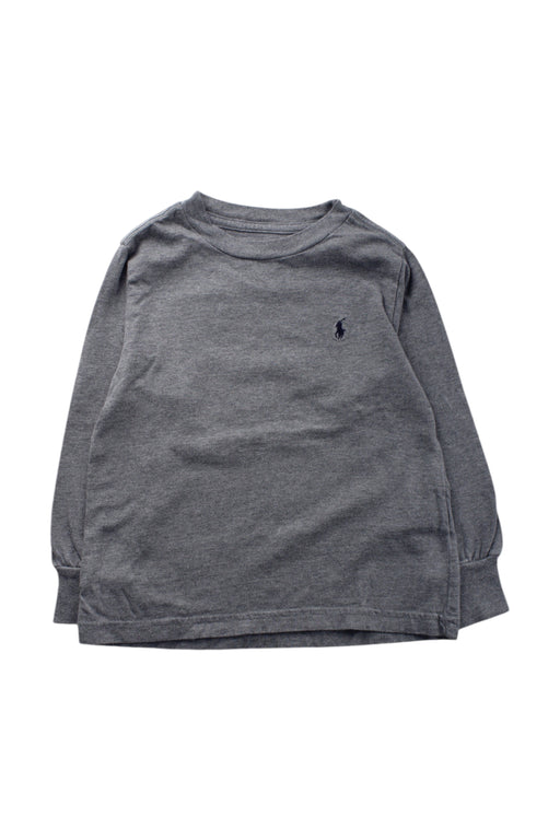 A Grey Long Sleeve Tops from Polo Ralph Lauren in size 3T for neutral. (Front View)