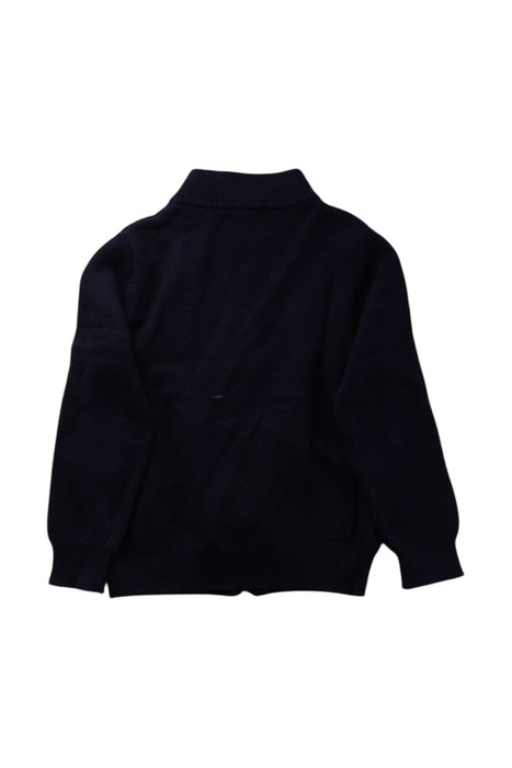 A Black Zippered Sweatshirts from Jacadi in size 4T for neutral. (Back View)