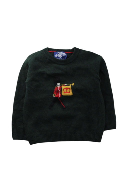 A Green Knit Sweaters from Thomas Brown in size 4T for boy. (Front View)