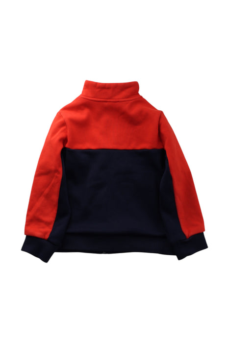 A Red Zippered Sweatshirts from Jacadi in size 4T for neutral. (Back View)