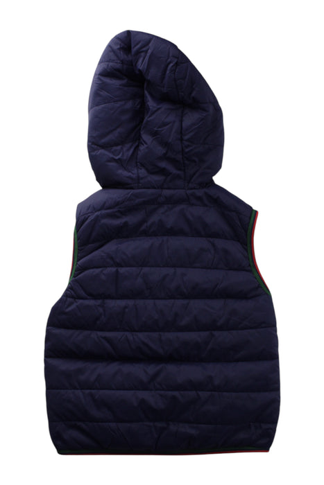 A Navy Outerwear Vests from Mayoral in size 3T for boy. (Back View)