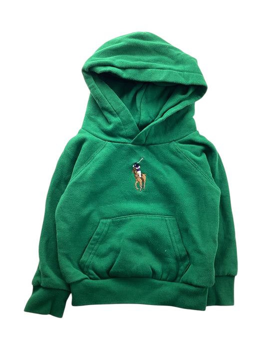 A Green Hooded Sweatshirts from Polo Ralph Lauren in size 2T for neutral. (Front View)