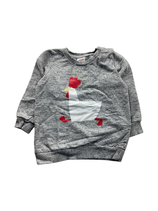 A Grey Crewneck Sweatshirts from Seed in size 12-18M for neutral. (Front View)
