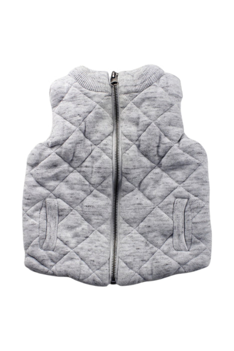 A Grey Puffer/Quilted Jackets from Seed in size 6-12M for neutral. (Front View)