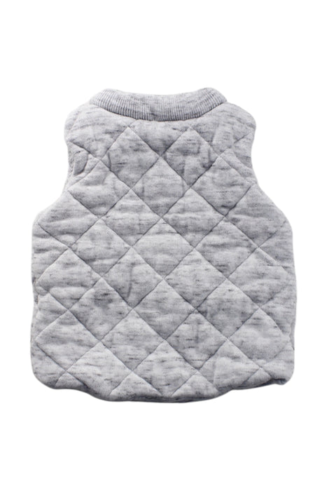 A Grey Puffer/Quilted Jackets from Seed in size 6-12M for neutral. (Back View)