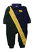 A Navy Long Sleeve Rompers from Ralph Lauren in size 6-12M for neutral. (Front View)