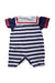 A Blue Short Sleeve Rompers from Chickeeduck in size 6-12M for neutral. (Back View)