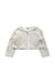 A White Cardigans from Petit Bateau in size 6-12M for girl. (Front View)