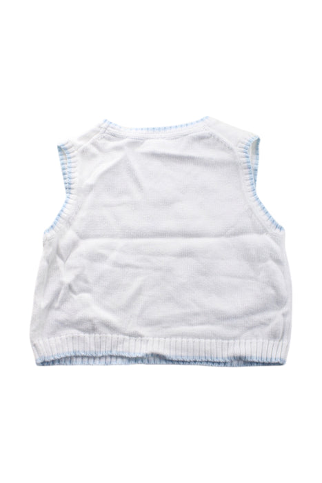 A White Sweater Vests from Janie & Jack in size 6-12M for boy. (Back View)