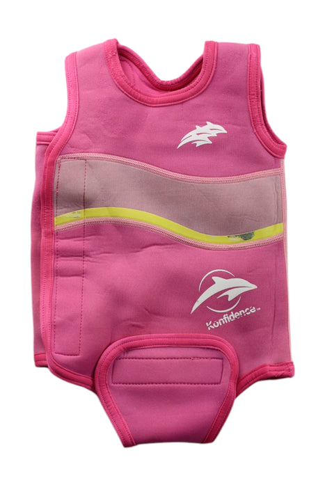 A Pink Floatsuits from Konfidence in size 6-12M for neutral. (Front View)