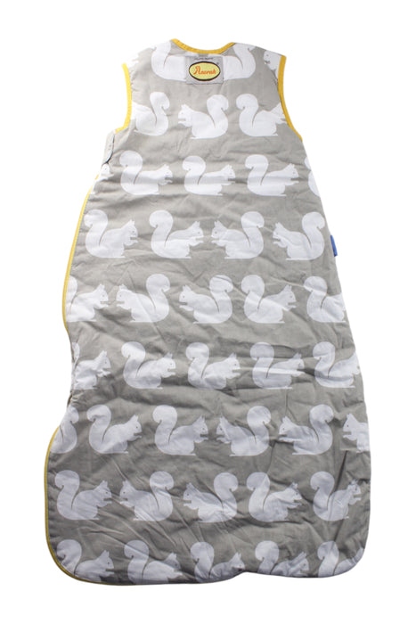 A Grey Sleepsacs from The Gro Company in size 6-12M for neutral. (Back View)