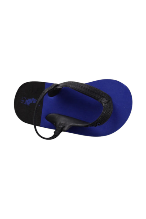 A Black Sandals from Polo Ralph Lauren in size 12-18M for neutral. (Front View)