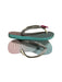 A Teal Flip Flops from Havaianas in size 4T for girl. (Back View)