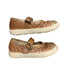 A Brown Flats from Stride Rite in size 18-24M for girl. (Back View)