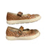 A Brown Flats from Stride Rite in size 18-24M for girl. (Back View)