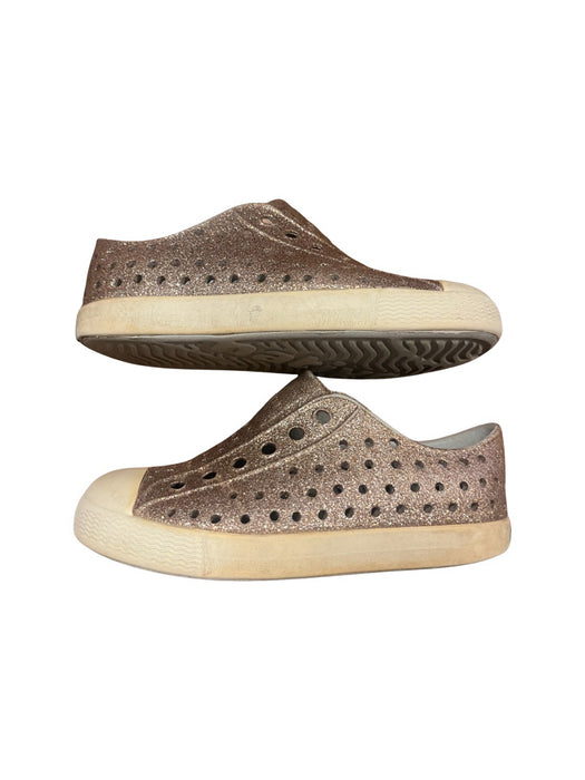 A Brown Aqua Shoes from Native Shoes in size 18-24M for neutral. (Back View)