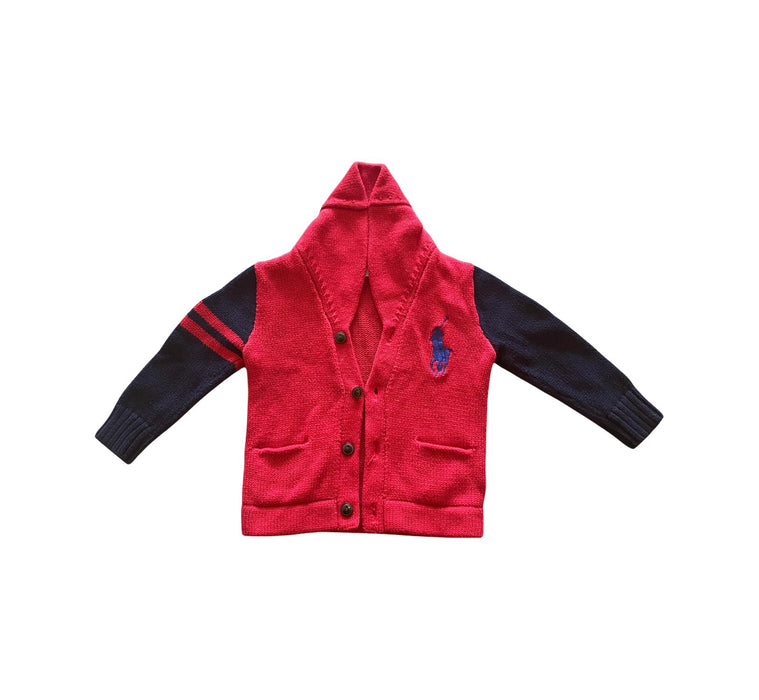 A Red Cardigans from Ralph Lauren in size 12-18M for boy. (Front View)