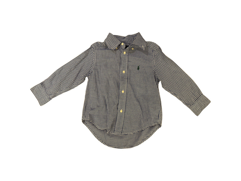 A Blue Long Sleeve Shirts from Ralph Lauren in size 2T for boy. (Front View)