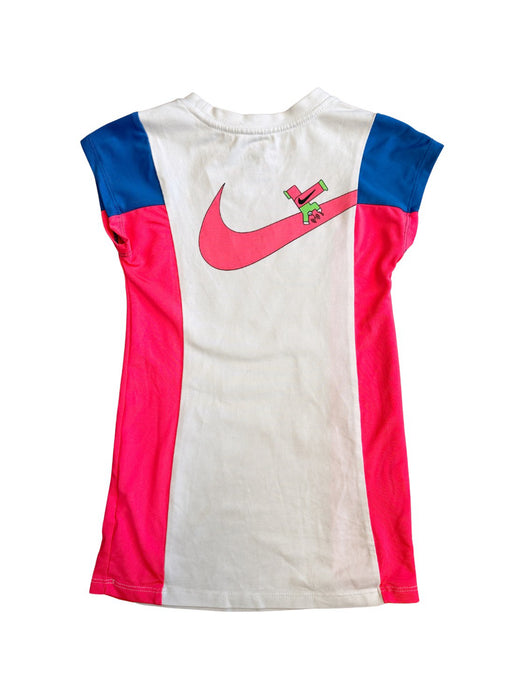 A Pink Sleeveless Dresses from Nike in size 4T for girl. (Back View)
