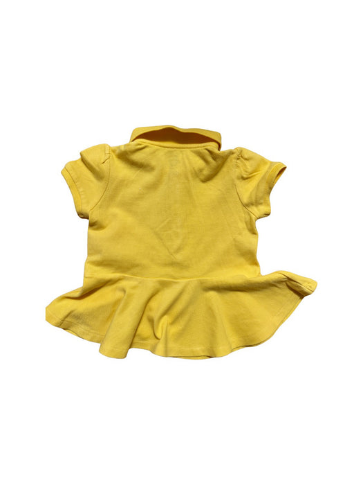 A Yellow Short Sleeve Shirts from Ralph Lauren in size 6-12M for girl. (Back View)