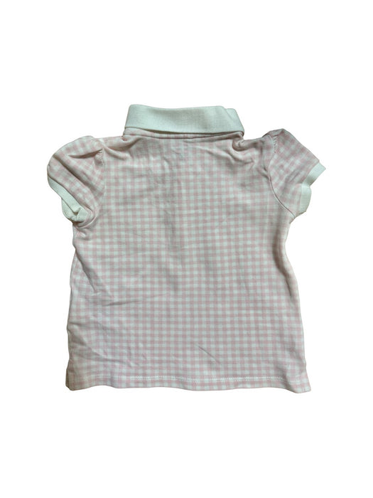 A Pink Short Sleeve Polos from Ralph Lauren in size 12-18M for girl. (Back View)