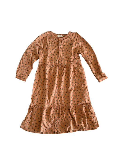 A Brown Long Sleeve Dresses from Tinycottons in size 8Y for girl. (Front View)